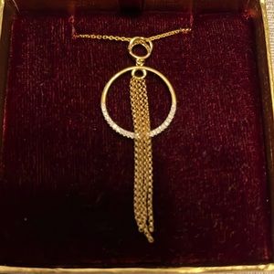 14kt gold and diamond pendant